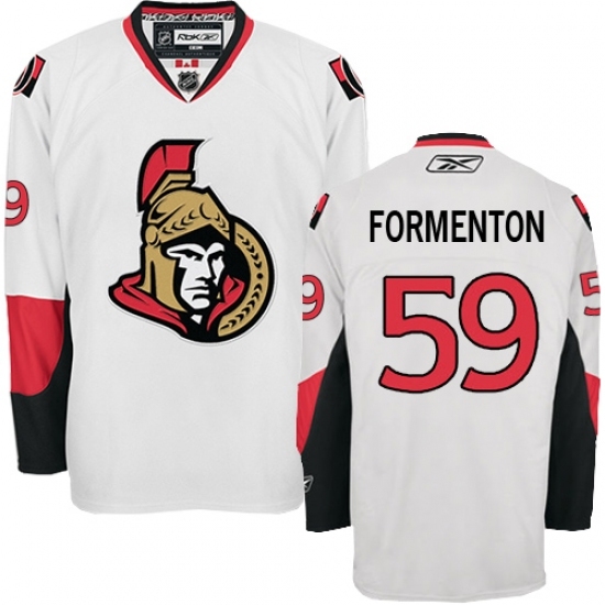 Women's Reebok Ottawa Senators #59 Alex Formenton Authentic White Away NHL Jersey Women's Reebok Ottawa Senators #59 Alex Formenton Authentic White Away NHL Jersey