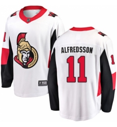 Men's Ottawa Senators #11 Daniel Alfredsson Fanatics Branded White Away Breakaway NHL Jersey