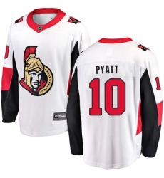 Men's Ottawa Senators #10 Tom Pyatt Fanatics Branded White Away Breakaway NHL Jersey