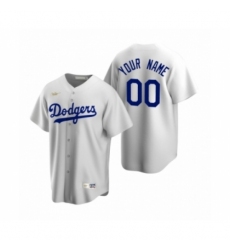 Los Angeles Dodgers Custom Nike White Cooperstown Collection Home Jersey
