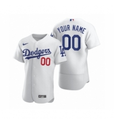 Men's Los Angeles Dodgers Custom Nike White 2020 Authentic Jersey