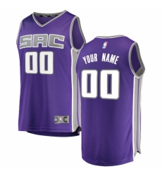 Men's Sacramento Kings Fanatics Branded Purple Fast Break Custom Replica Jersey - Icon Edition