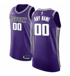 Men's Sacramento Kings Nike Purple Authentic Custom Jersey - Icon Edition