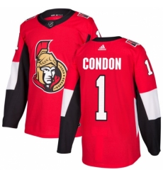 Men's Adidas Ottawa Senators #1 Mike Condon Authentic Red Home NHL Jersey Men's Adidas Ottawa Senators #1 Mike Condon Authentic Red Home NHL Jersey