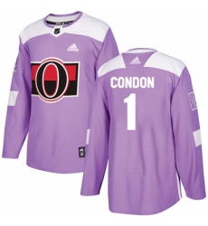 Youth Adidas Ottawa Senators #1 Mike Condon Authentic Purple Fights Cancer Practice NHL Jersey Youth Adidas Ottawa Senators #1 Mike Condon Authentic Purple Fights Cancer Practice NHL Jersey