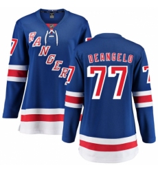 Women's New York Rangers #77 Anthony DeAngelo Fanatics Branded Royal Blue Home Breakaway NHL Jersey
