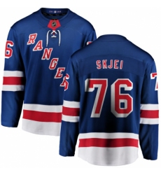 Youth New York Rangers #76 Brady Skjei Fanatics Branded Royal Blue Home Breakaway NHL Jersey