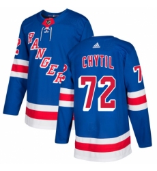 Men's Adidas New York Rangers #72 Filip Chytil Authentic Royal Blue Home NHL Jersey Men's Adidas New York Rangers #72 Filip Chytil Authentic Royal Blue Home NHL Jersey