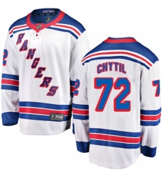 Youth New York Rangers #72 Filip Chytil Fanatics Branded White Away Breakaway NHL Jersey