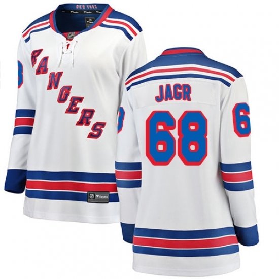 Women's New York Rangers #68 Jaromir Jagr Fanatics Branded White Away Breakaway NHL Jersey Women's New York Rangers #68 Jaromir Jagr Fanatics Branded White Away Breakaway NHL Jersey