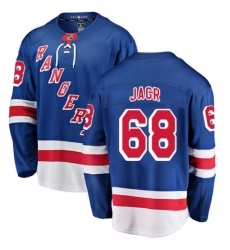 Youth New York Rangers #68 Jaromir Jagr Fanatics Branded Royal Blue Home Breakaway NHL Jersey