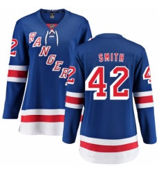 Women's New York Rangers #42 Brendan Smith Fanatics Branded Royal Blue Home Breakaway NHL Jersey Women's New York Rangers #42 Brendan Smith Fanatics Branded Royal Blue Home Breakaway NHL Jersey