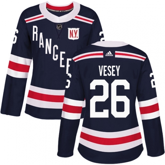 Women's Adidas New York Rangers #26 Jimmy Vesey Authentic Navy Blue 2018 Winter Classic NHL Jersey Women's Adidas New York Rangers #26 Jimmy Vesey Authentic Navy Blue 2018 Winter Classic NHL Jersey