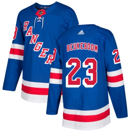 Men's Adidas New York Rangers #23 Jeff Beukeboom Authentic Royal Blue Home NHL Jersey Men's Adidas New York Rangers #23 Jeff Beukeboom Authentic Royal Blue Home NHL Jersey