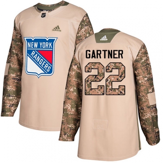 Men's Adidas New York Rangers #22 Mike Gartner Authentic Camo Veterans Day Practice NHL Jersey Men's Adidas New York Rangers #22 Mike Gartner Authentic Camo Veterans Day Practice NHL Jersey