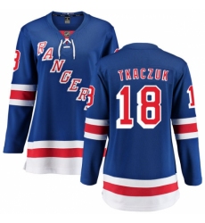 Women's New York Rangers #18 Walt Tkaczuk Fanatics Branded Royal Blue Home Breakaway NHL Jersey