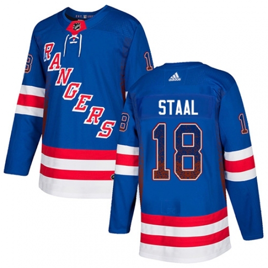 Men's Adidas New York Rangers #18 Marc Staal Authentic Royal Blue Drift Fashion NHL Jersey Men's Adidas New York Rangers #18 Marc Staal Authentic Royal Blue Drift Fashion NHL Jersey