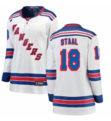 Women's New York Rangers #18 Marc Staal Fanatics Branded White Away Breakaway NHL Jersey