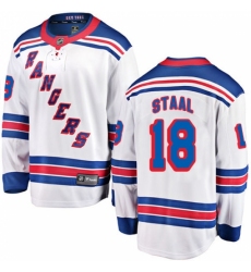 Youth New York Rangers #18 Marc Staal Fanatics Branded White Away Breakaway NHL Jersey