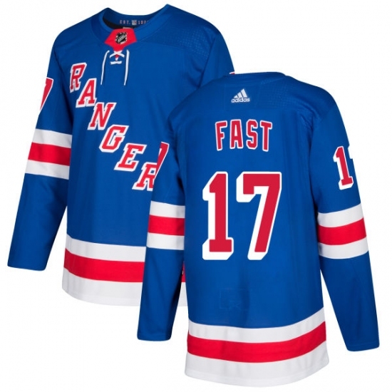 Youth Adidas New York Rangers #17 Jesper Fast Authentic Royal Blue Home NHL Jersey Youth Adidas New York Rangers #17 Jesper Fast Authentic Royal Blue Home NHL Jersey
