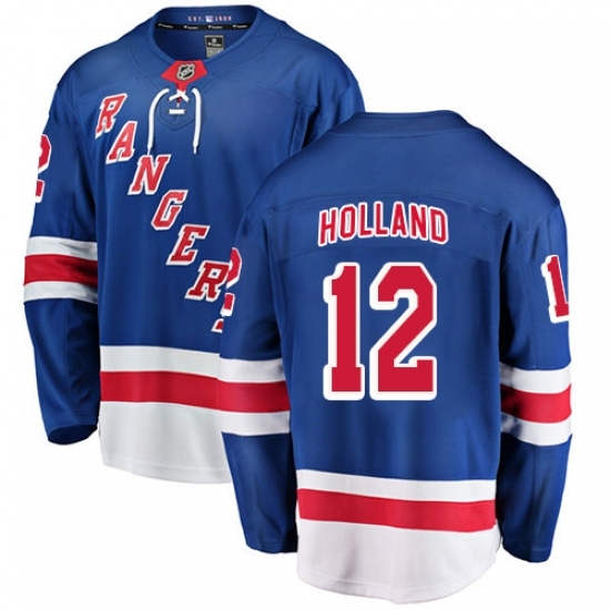 Men's New York Rangers #12 Peter Holland Fanatics Branded Royal Blue Home Breakaway NHL Jersey Men's New York Rangers #12 Peter Holland Fanatics Branded Royal Blue Home Breakaway NHL Jersey