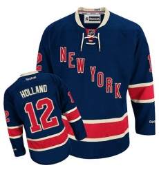 Men's Reebok New York Rangers #12 Peter Holland Authentic Navy Blue Third NHL Jersey Men's Reebok New York Rangers #12 Peter Holland Authentic Navy Blue Third NHL Jersey