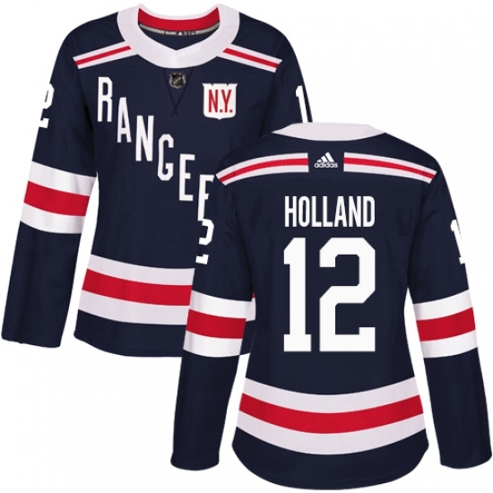 Women's Adidas New York Rangers #12 Peter Holland Authentic Navy Blue 2018 Winter Classic NHL Jersey Women's Adidas New York Rangers #12 Peter Holland Authentic Navy Blue 2018 Winter Classic NHL Jersey