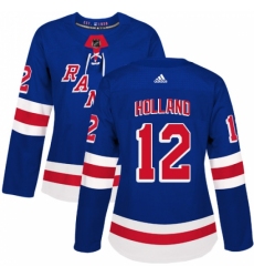 Women's Adidas New York Rangers #12 Peter Holland Authentic Royal Blue Home NHL Jersey Women's Adidas New York Rangers #12 Peter Holland Authentic Royal Blue Home NHL Jersey
