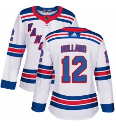 Women's Adidas New York Rangers #12 Peter Holland Authentic White Away NHL Jersey Women's Adidas New York Rangers #12 Peter Holland Authentic White Away NHL Jersey