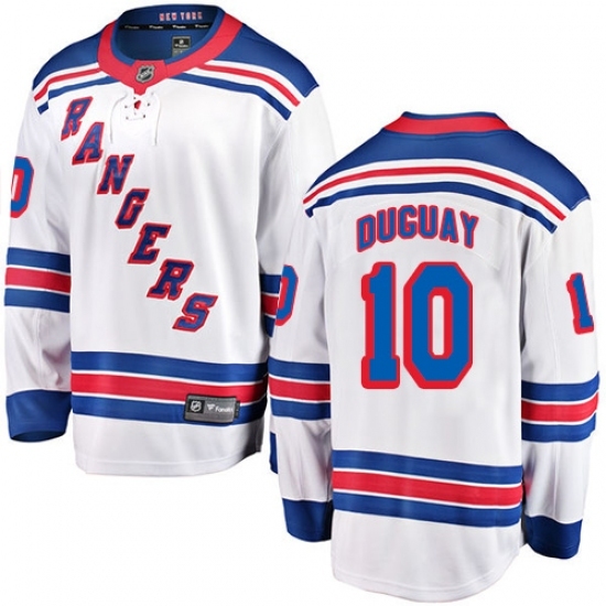 Men's New York Rangers #10 Ron Duguay Fanatics Branded White Away Breakaway NHL Jersey Men's New York Rangers #10 Ron Duguay Fanatics Branded White Away Breakaway NHL Jersey