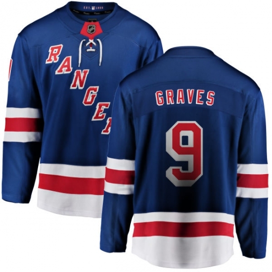 Youth New York Rangers #9 Adam Graves Fanatics Branded Royal Blue Home Breakaway NHL Jersey Youth New York Rangers #9 Adam Graves Fanatics Branded Royal Blue Home Breakaway NHL Jersey