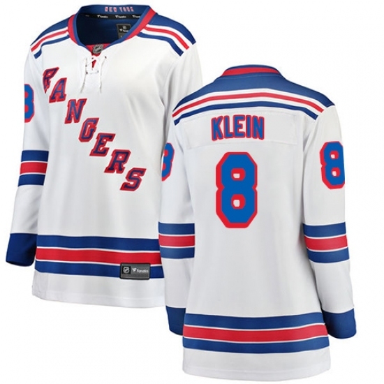 Women's New York Rangers #8 Kevin Klein Fanatics Branded White Away Breakaway NHL Jersey Women's New York Rangers #8 Kevin Klein Fanatics Branded White Away Breakaway NHL Jersey