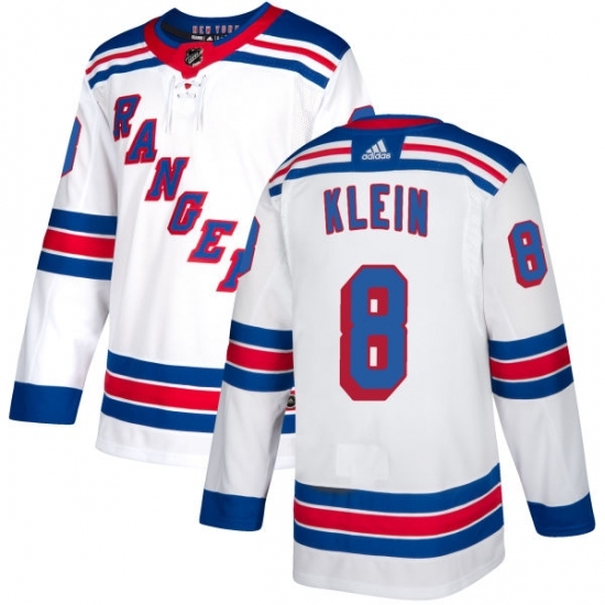 Youth Reebok New York Rangers #8 Kevin Klein Authentic White Away NHL Jersey Youth Reebok New York Rangers #8 Kevin Klein Authentic White Away NHL Jersey