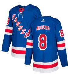 Men's Adidas New York Rangers #8 Cody McLeod Authentic Royal Blue Home NHL Jersey