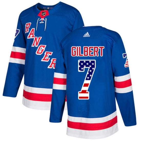 Youth Adidas New York Rangers #7 Rod Gilbert Authentic Royal Blue USA Flag Fashion NHL Jersey Youth Adidas New York Rangers #7 Rod Gilbert Authentic Royal Blue USA Flag Fashion NHL Jersey