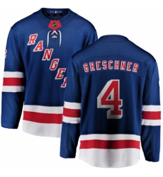 Men's New York Rangers #4 Ron Greschner Fanatics Branded Royal Blue Home Breakaway NHL Jersey Men's New York Rangers #4 Ron Greschner Fanatics Branded Royal Blue Home Breakaway NHL Jersey