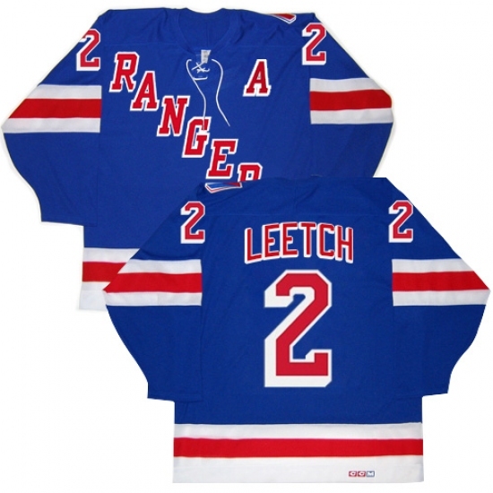 Men's CCM New York Rangers #2 Brian Leetch Authentic Royal Blue New Throwback NHL Jersey Men's CCM New York Rangers #2 Brian Leetch Authentic Royal Blue New Throwback NHL Jersey