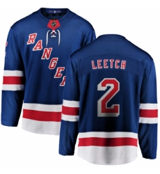 Men's New York Rangers #2 Brian Leetch Fanatics Branded Royal Blue Home Breakaway NHL Jersey