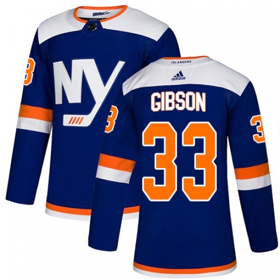 Youth Adidas New York Islanders #33 Christopher Gibson Premier Blue Alternate NHL Jersey Youth Adidas New York Islanders #33 Christopher Gibson Premier Blue Alternate NHL Jersey