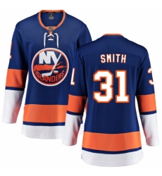 Women's New York Islanders #31 Billy Smith Fanatics Branded Royal Blue Home Breakaway NHL Jersey