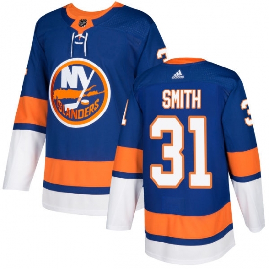 Youth Adidas New York Islanders #31 Billy Smith Authentic Royal Blue Home NHL Jersey Youth Adidas New York Islanders #31 Billy Smith Authentic Royal Blue Home NHL Jersey