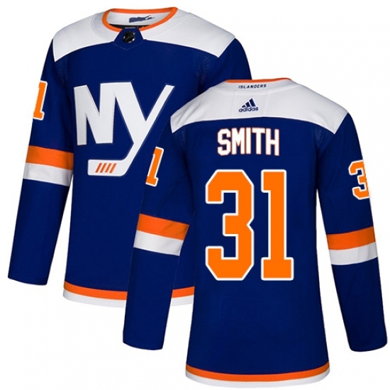 Youth Adidas New York Islanders #31 Billy Smith Premier Blue Alternate NHL Jersey Youth Adidas New York Islanders #31 Billy Smith Premier Blue Alternate NHL Jersey