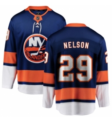 Men's New York Islanders #29 Brock Nelson Fanatics Branded Royal Blue Home Breakaway NHL Jersey