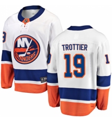 Men's New York Islanders #19 Bryan Trottier Fanatics Branded White Away Breakaway NHL Jersey