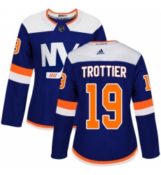 Women's Adidas New York Islanders #19 Bryan Trottier Premier Blue Alternate NHL Jersey