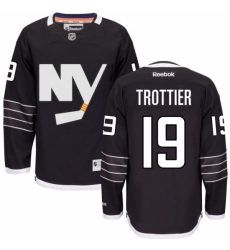 Women's Reebok New York Islanders #19 Bryan Trottier Authentic Black Third NHL Jersey