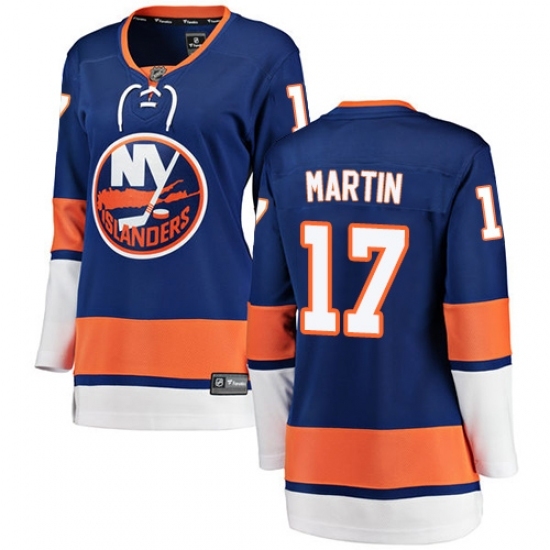 Women's New York Islanders #17 Matt Martin Fanatics Branded Royal Blue Home Breakaway NHL Jersey Women's New York Islanders #17 Matt Martin Fanatics Branded Royal Blue Home Breakaway NHL Jersey