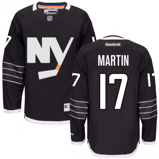 Youth Reebok New York Islanders #17 Matt Martin Authentic Black Third NHL Jersey Youth Reebok New York Islanders #17 Matt Martin Authentic Black Third NHL Jersey