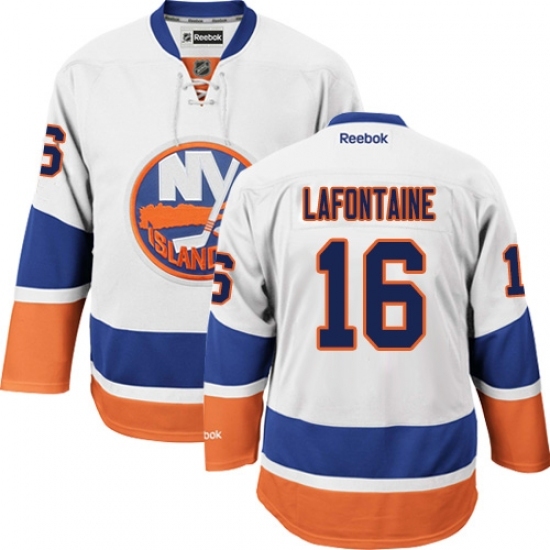 Women's Reebok New York Islanders #16 Pat LaFontaine Authentic White Away NHL Jersey Women's Reebok New York Islanders #16 Pat LaFontaine Authentic White Away NHL Jersey