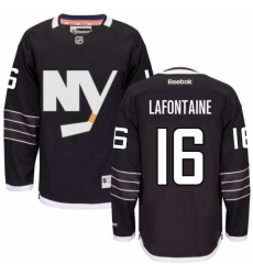Women's Reebok New York Islanders #16 Pat LaFontaine Premier Black Third NHL Jersey